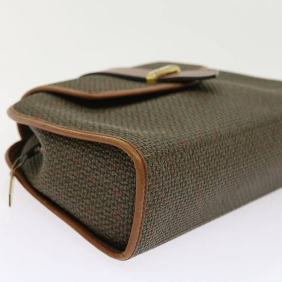 SAINT LAURENT Clutch Bag PVC Leather Brown Auth ar10315 - Picture 14 of 16